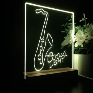 Coors Light Saxophone LED Desk Light