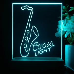 Coors Light Saxophone LED Desk Light