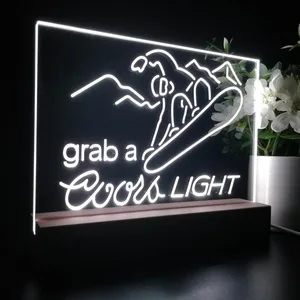 Coors Light Ski LED Desk Light