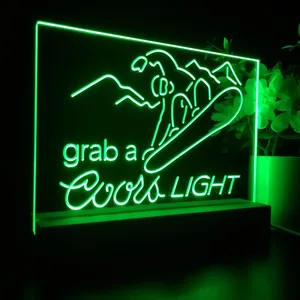Coors Light Ski LED Desk Light