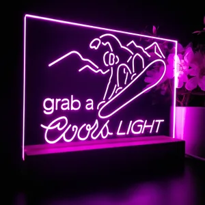 Coors Light Ski LED Desk Light