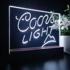 Coors Light Small Mountain LED Desk Light