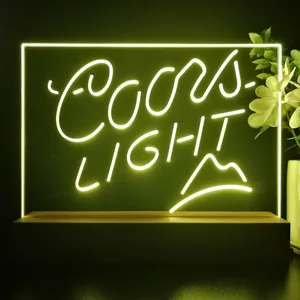 Coors Light Small Mountain LED Desk Light
