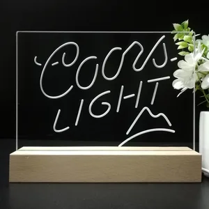 Coors Light Small Mountain LED Desk Light