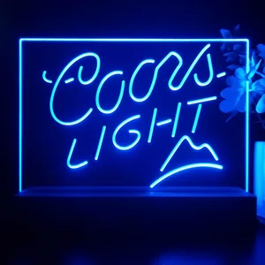 Coors Light Small Mountain LED Desk Light