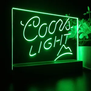 Coors Light Small Mountain LED Desk Light