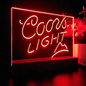 Coors Light Small Mountain LED Desk Light