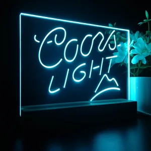 Coors Light Small Mountain LED Desk Light