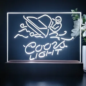 Coors Light Snowmobile LED Desk Light