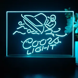 Coors Light Snowmobile LED Desk Light
