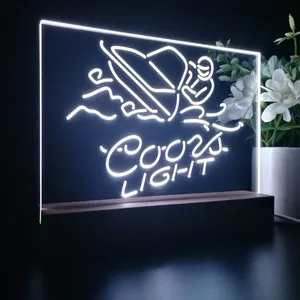 Coors Light Snowmobile LED Desk Light