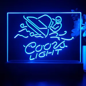 Coors Light Snowmobile LED Desk Light