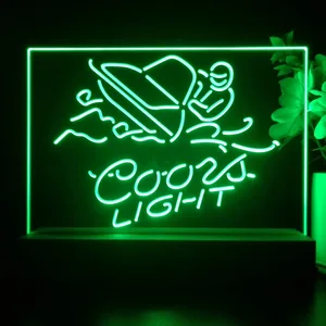 Coors Light Snowmobile LED Desk Light