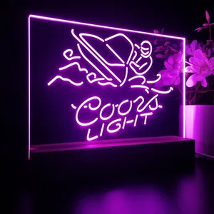 Coors Light Snowmobile LED Desk Light