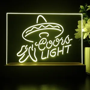 Coors Light Sumbrero LED Desk Light