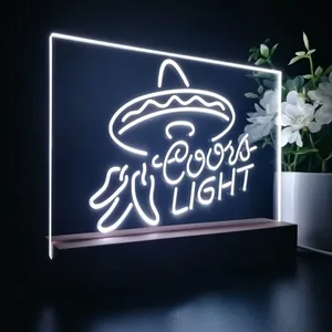 Coors Light Sumbrero LED Desk Light