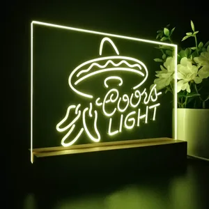 Coors Light Sumbrero LED Desk Light