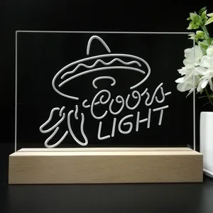 Coors Light Sumbrero LED Desk Light