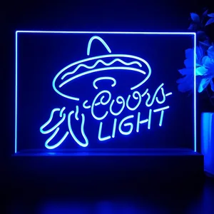 Coors Light Sumbrero LED Desk Light