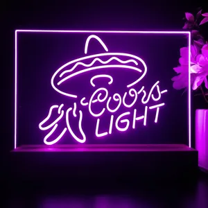 Coors Light Sumbrero LED Desk Light