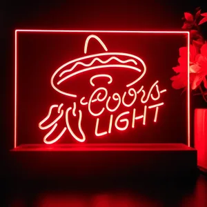 Coors Light Sumbrero LED Desk Light