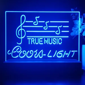 Coors Light True Music LED Desk Light