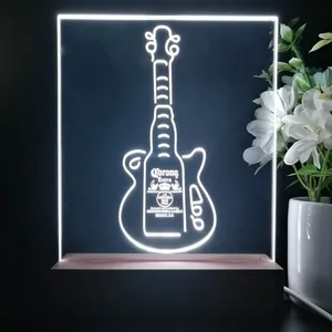 Corona Extra Guitar Bottle LED Desk Light