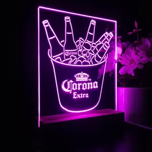 Corona Extra Ice Bucket Beer LED Desk Light