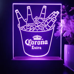 Corona Extra Ice Bucket Beer LED Desk Light