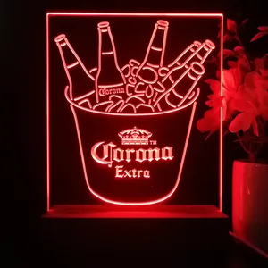 Corona Extra Ice Bucket Beer LED Desk Light