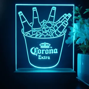 Corona Extra Ice Bucket Beer LED Desk Light