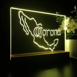 Corona Extra Mexico Map LED Desk Light