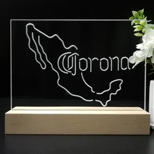 Corona Extra Mexico Map LED Desk Light