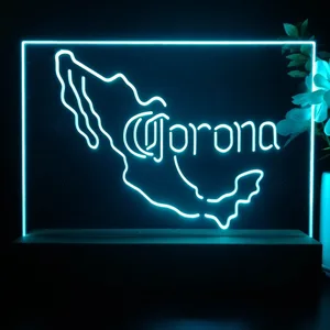 Corona Extra Mexico Map LED Desk Light