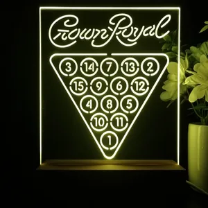 Crown Royal 15 Ball Billiards Pool LED Desk Light