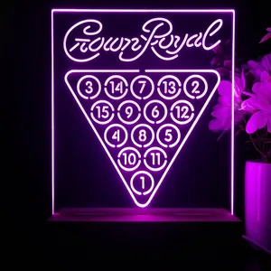 Crown Royal 15 Ball Billiards Pool LED Desk Light
