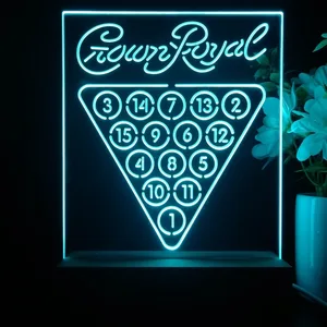 Crown Royal 15 Ball Billiards Pool LED Desk Light
