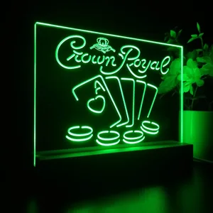 Crown Royal Cards LED Desk Light