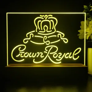 Crown Royal Logo 1 LED Desk Light