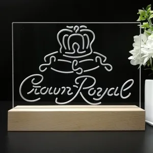 Crown Royal Logo 1 LED Desk Light
