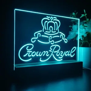 Crown Royal Logo 1 LED Desk Light