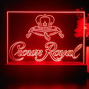 Crown Royal Logo 3 LED Desk Light