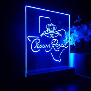 Crown Royal Texas Map LED Desk Light