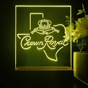 Crown Royal Texas Map LED Desk Light