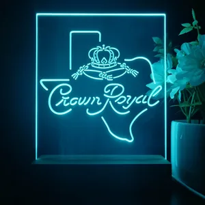 Crown Royal Texas Map LED Desk Light