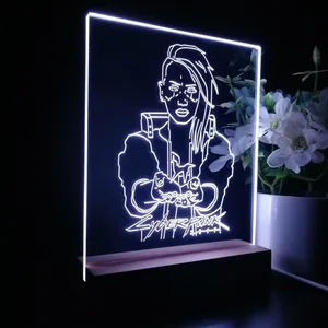 Cyberpunk 2077 Female V LED Desk Light