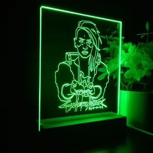 Cyberpunk 2077 Female V LED Desk Light