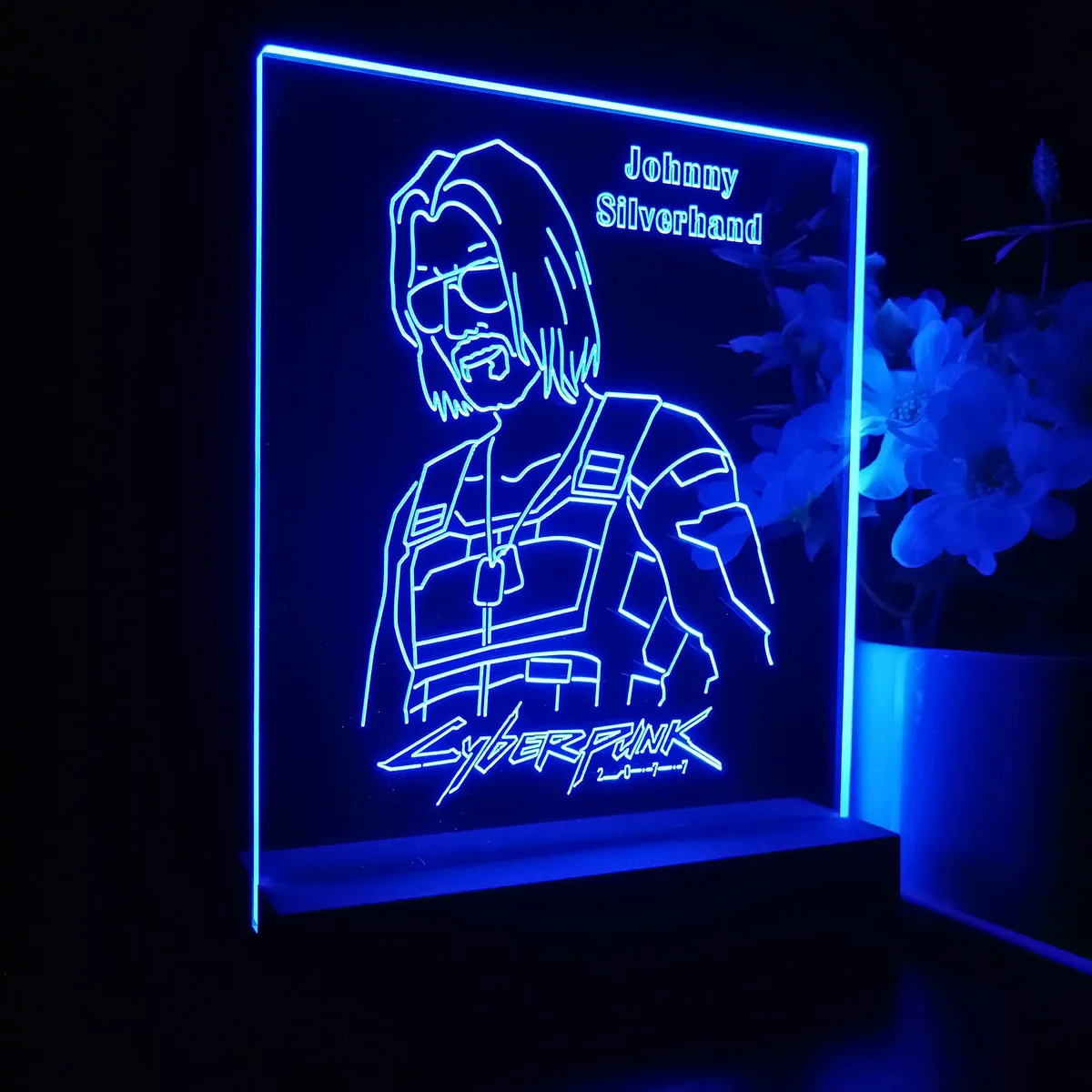 Cyberpunk 2077 Johnny Silverhand LED Desk Light