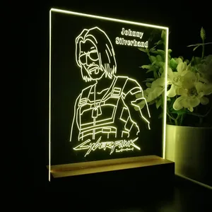 Cyberpunk 2077 Johnny Silverhand LED Desk Light