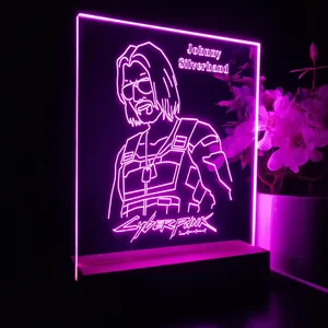 Cyberpunk 2077 Johnny Silverhand LED Desk Light